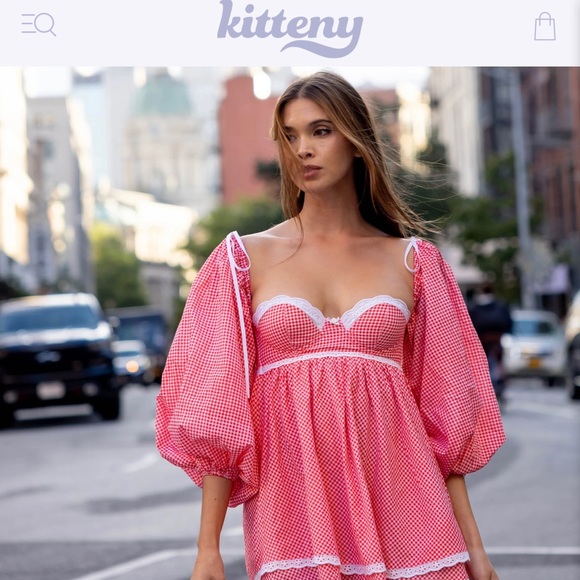 LIMITED EDITION BabyDoll dress with underwire cups, Corset Top with Puff Sleeves - Picture 9 of 9